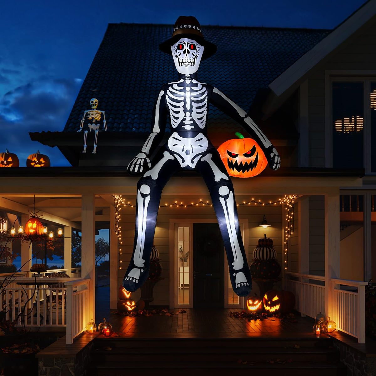 Giant Sitting Skeleton Inflatable E64110
