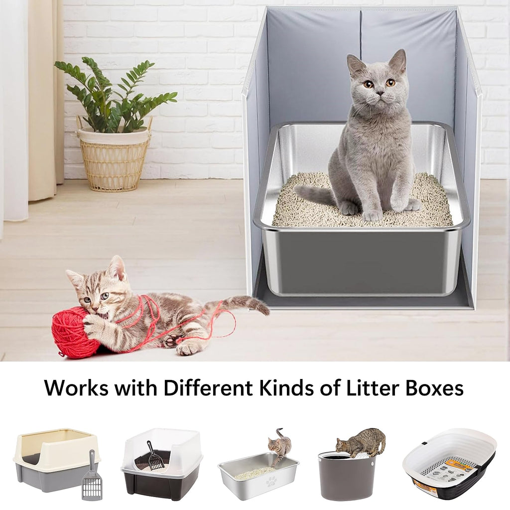 Extra Large Open Top High Sided Cat Litter Box Enclosure D6629