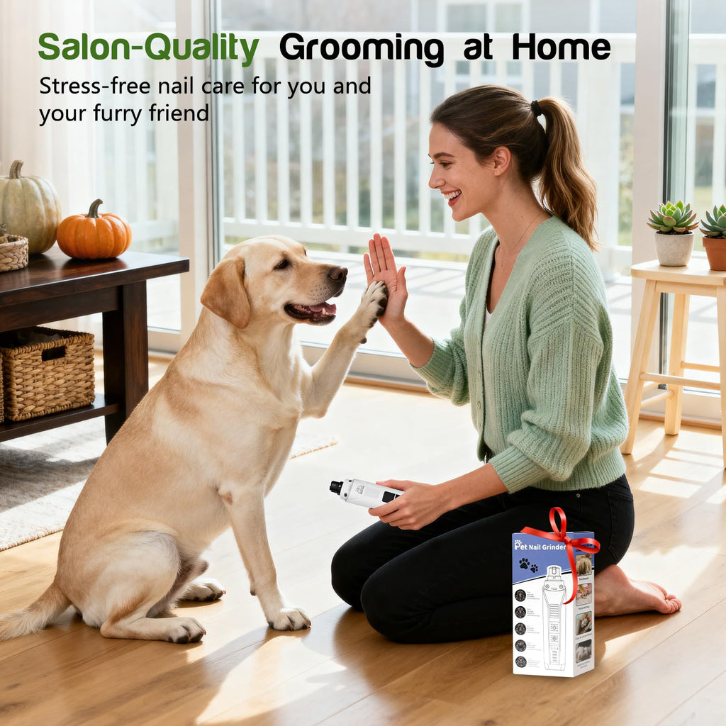 4-Speed Rechargeable Quiet Electric Dog Nail Grinder Z5097