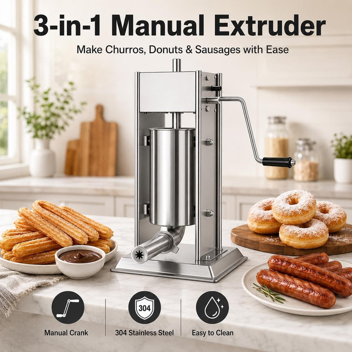 Churro Machine & Sausage Stuffer Combo L1878