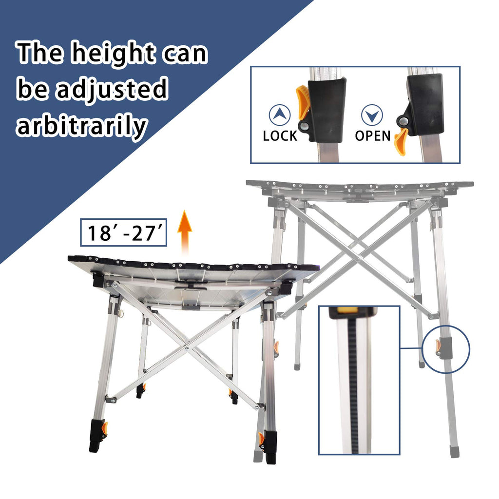 Adjustable Aluminum Camping Table U545399