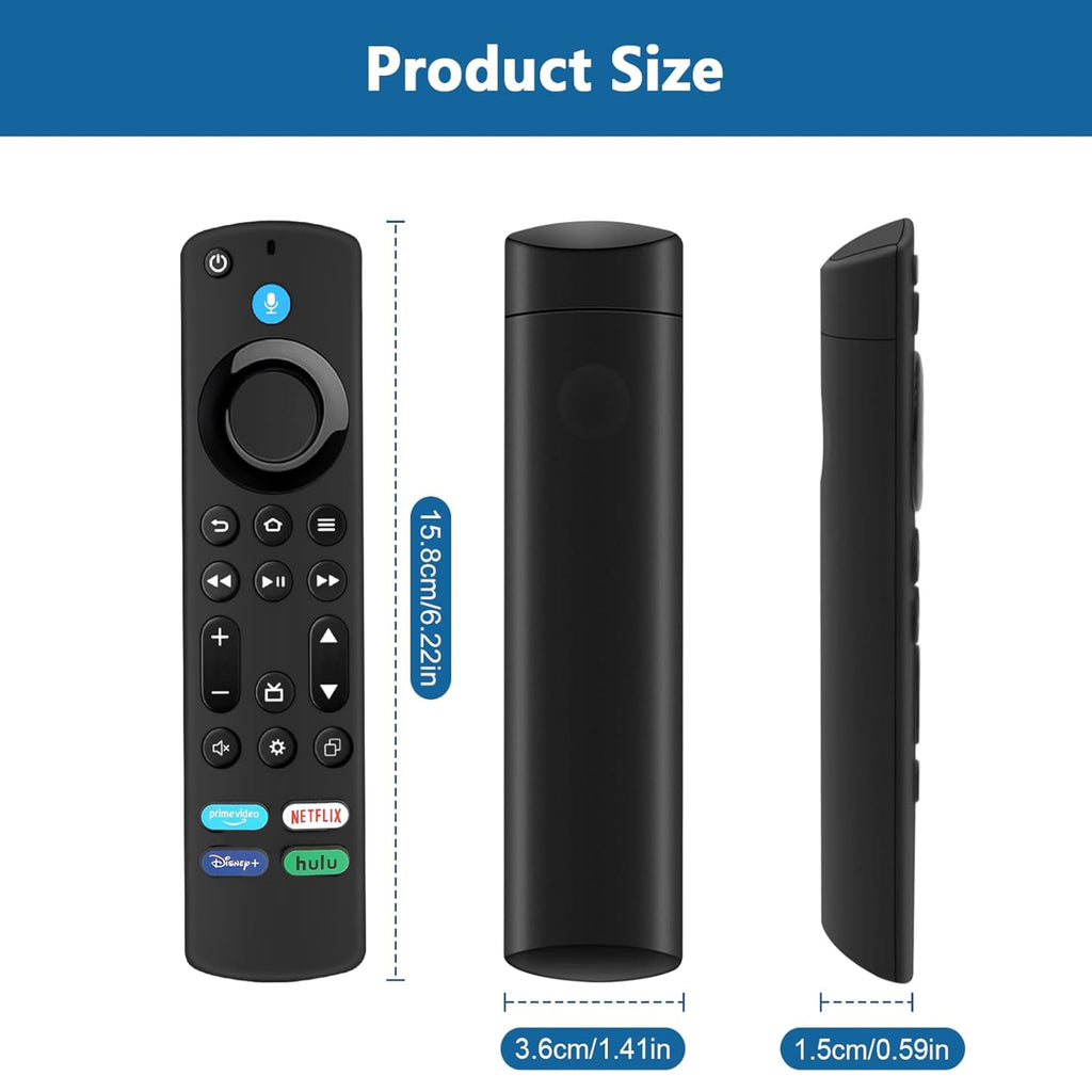 Voice Remote Control for Fire Stick and Cube Smart TVs with 4 App Shortcuts Y377