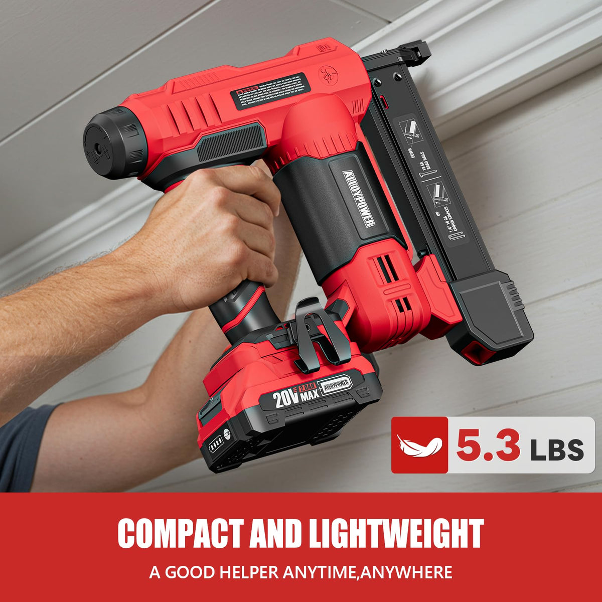 18 Gauge Cordless Brad Nailer and Electric Stapler P51654