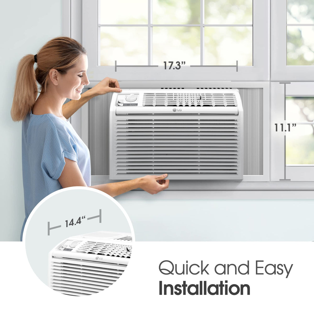 5000 BTU White Window Air Conditioner W136014