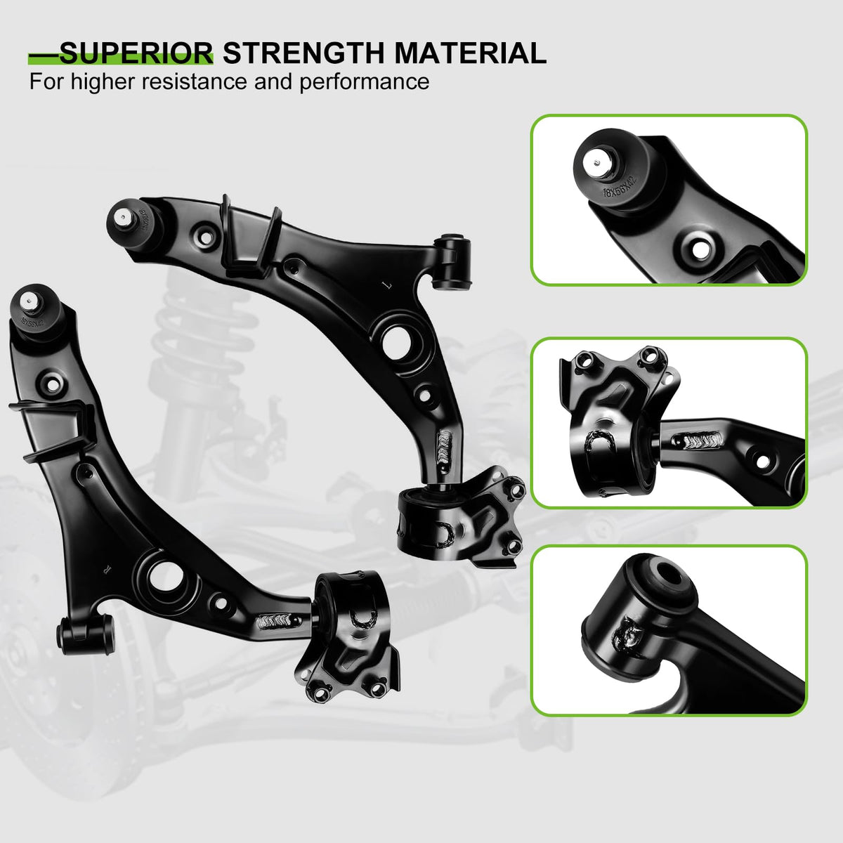 6pcs Front Suspension Kit Control Arm Ball Joint Tie Rod End Sway Bar Link Q51244