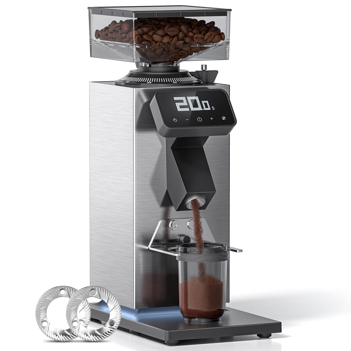 Commercial Flat Burr Espresso Bean Grinder M76335