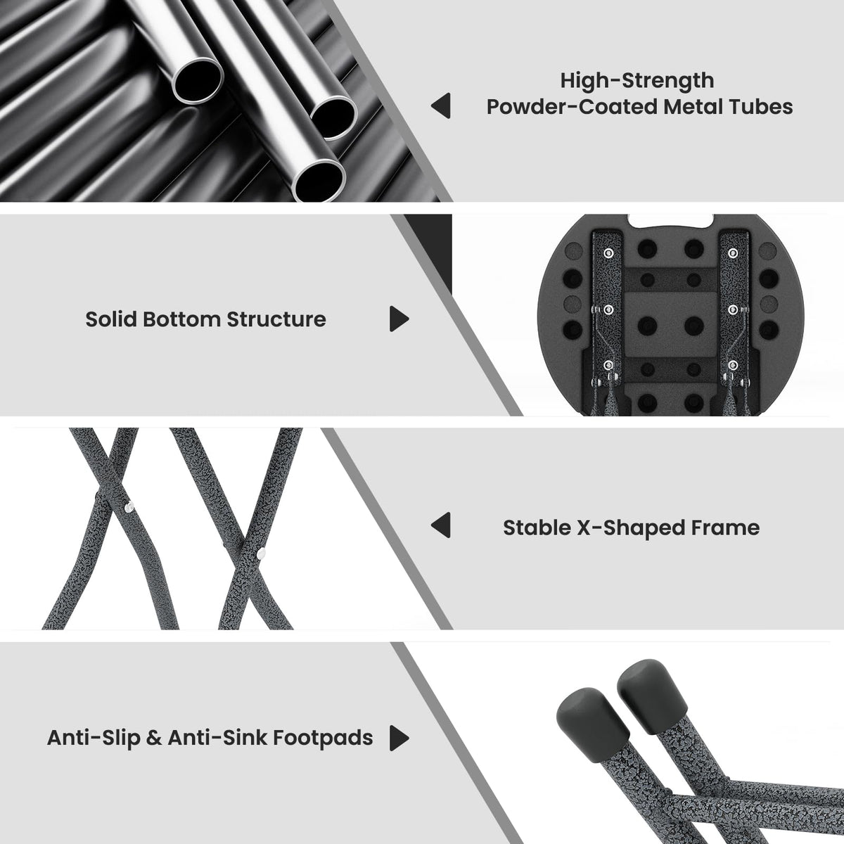 18 inch Folding Plastic Stool with Handle J6998