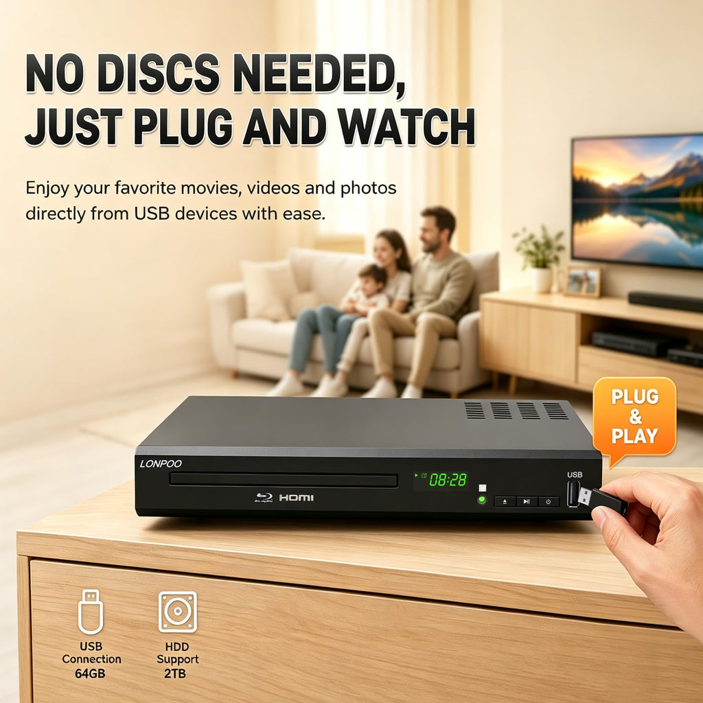 Blu-Ray Disc Player 1080P HDMI L7164