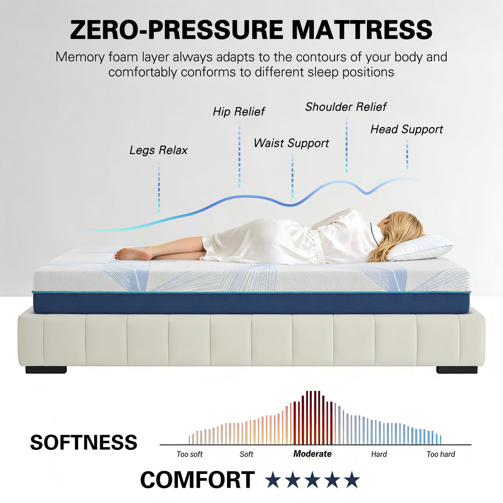6 Inch Gel Memory Foam Twin Size Mattress X1174
