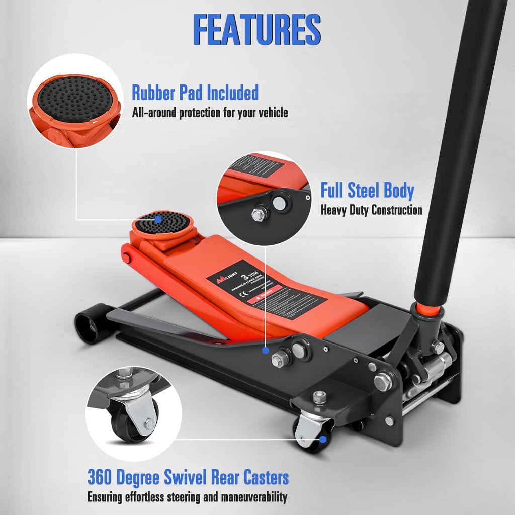 3 Ton Low Profile Hydraulic Floor Jack L619614