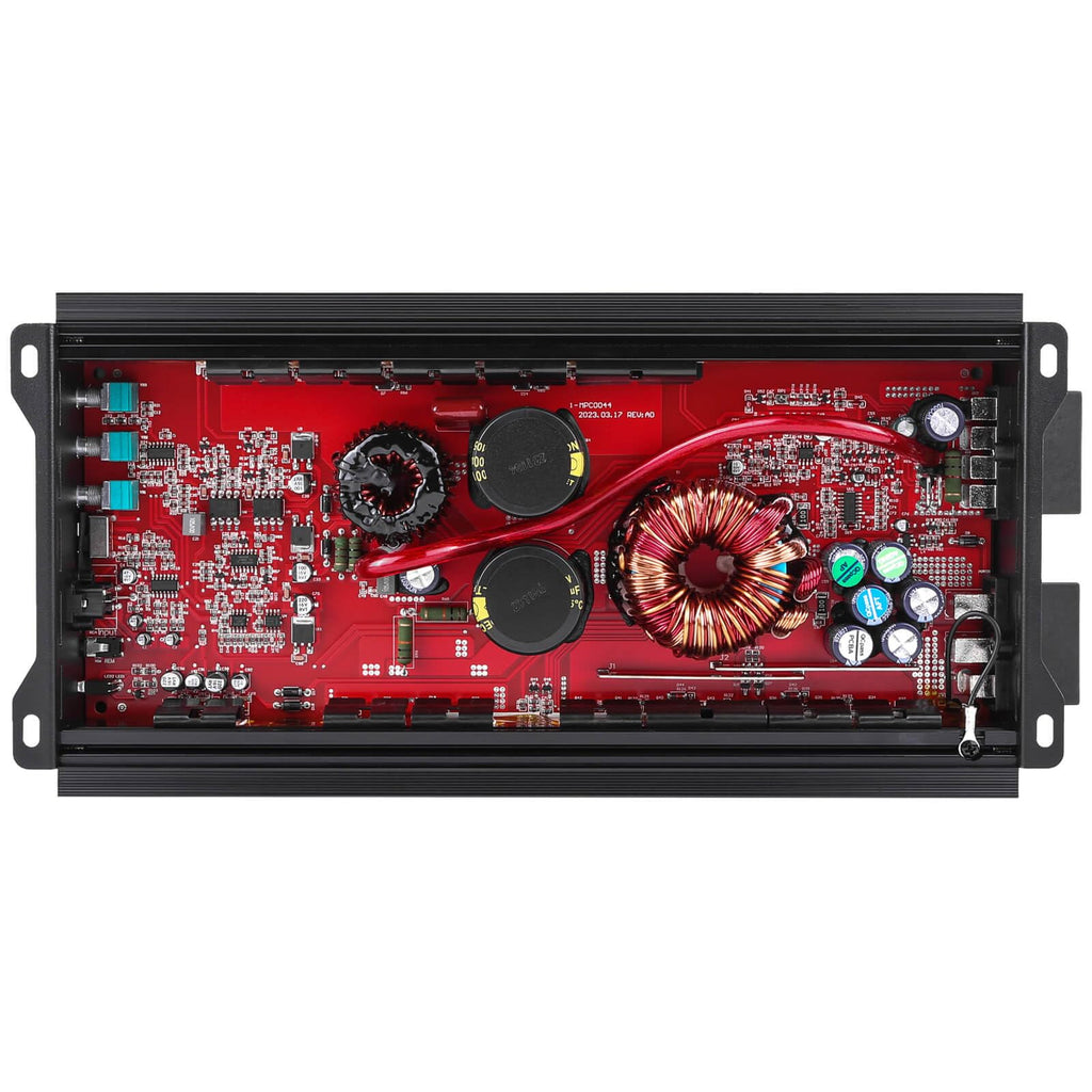 Monoblock Class D MOSFET Amplifier with Remote Subwoofer Level Control, 1200W L846