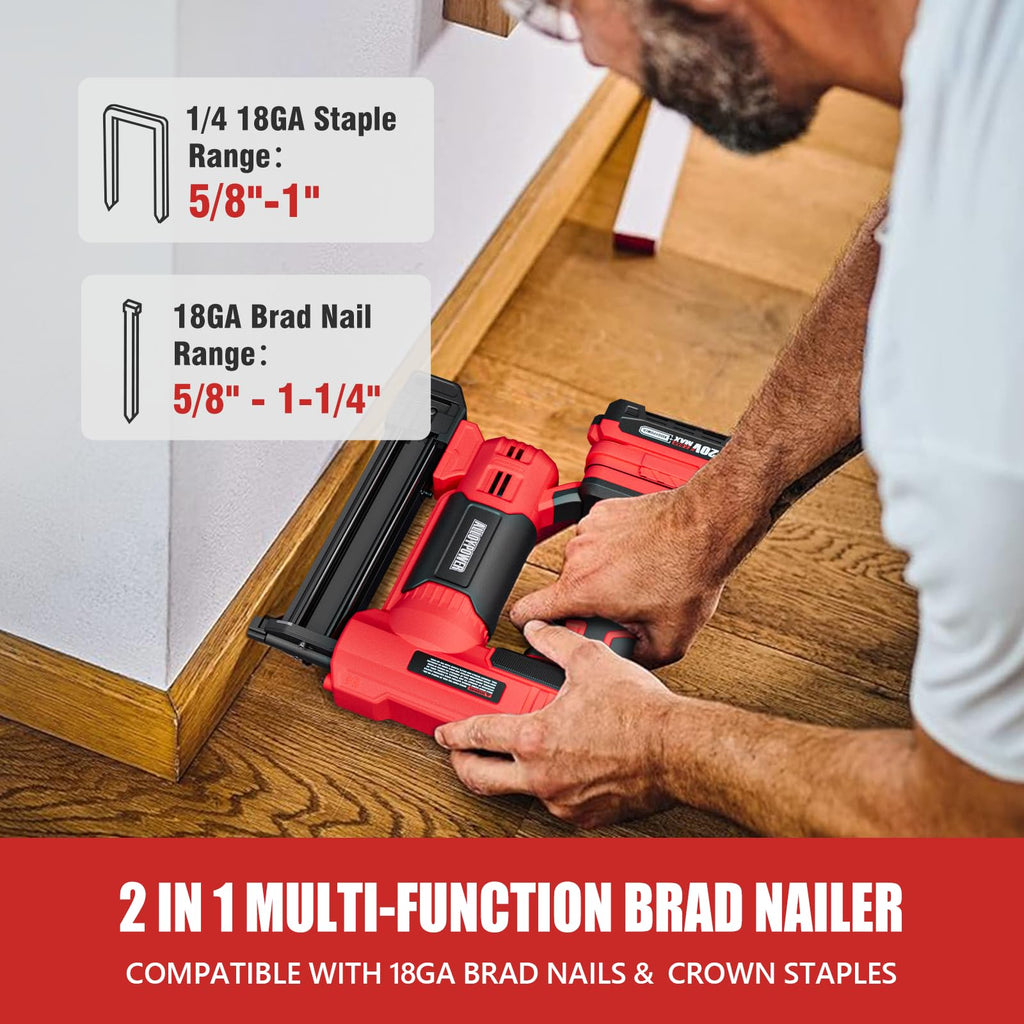 18 Gauge Cordless Brad Nailer and Electric Stapler P51654