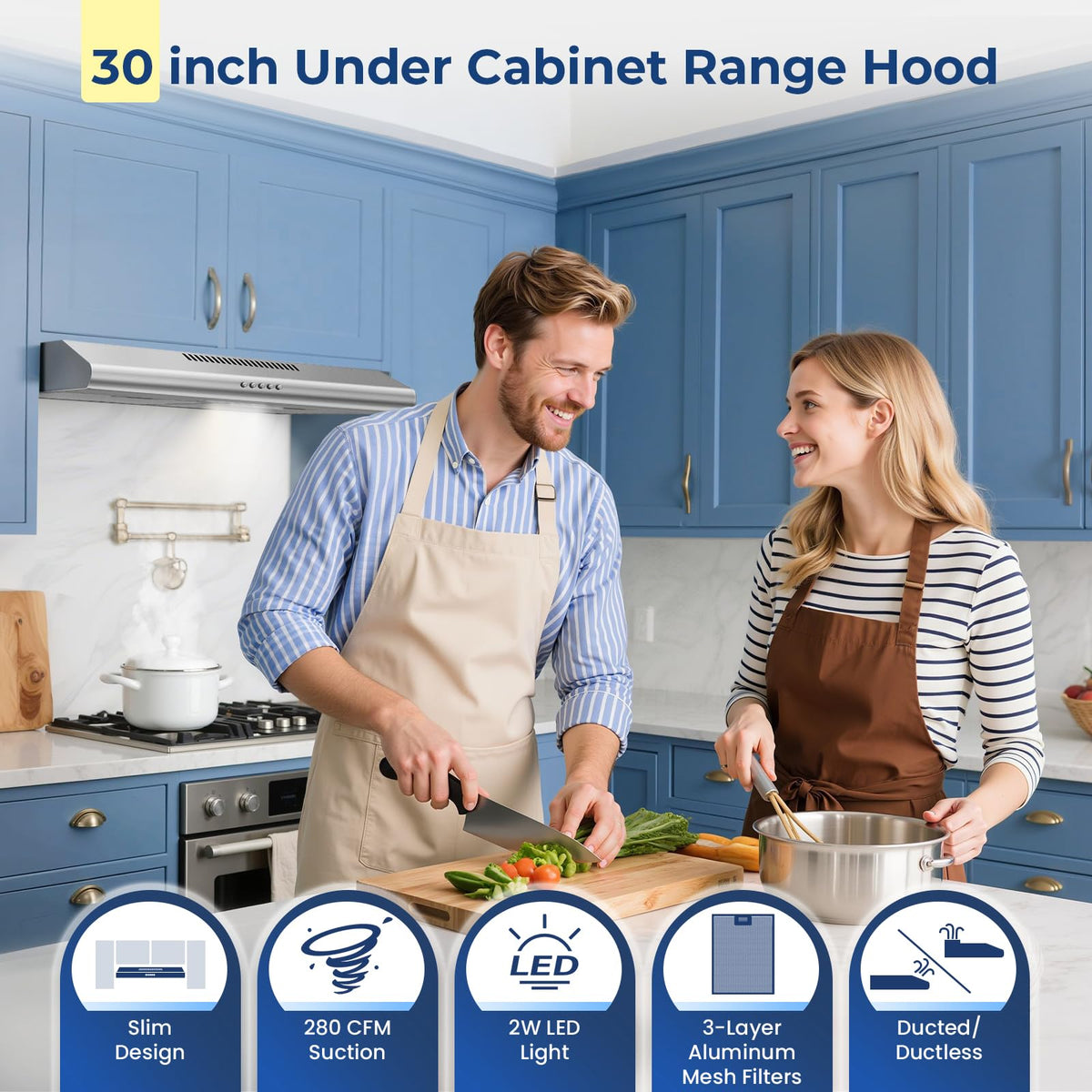 30 inch Stainless Steel Under Cabinet Range Hood F537