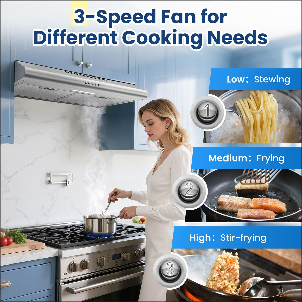 30 inch Stainless Steel Under Cabinet Range Hood F537