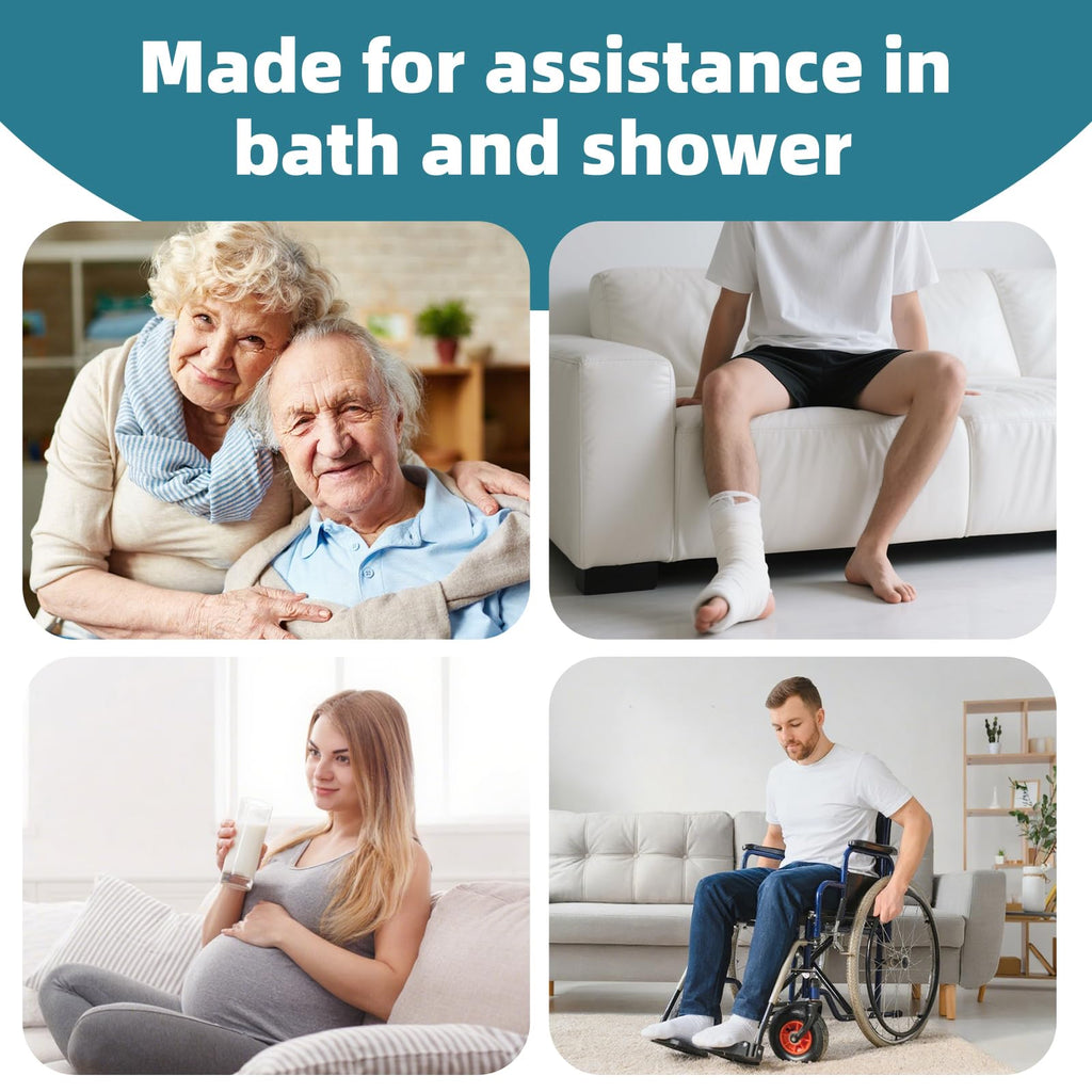 Heavy Duty Swivel Shower Chair with Arms and Back B61009