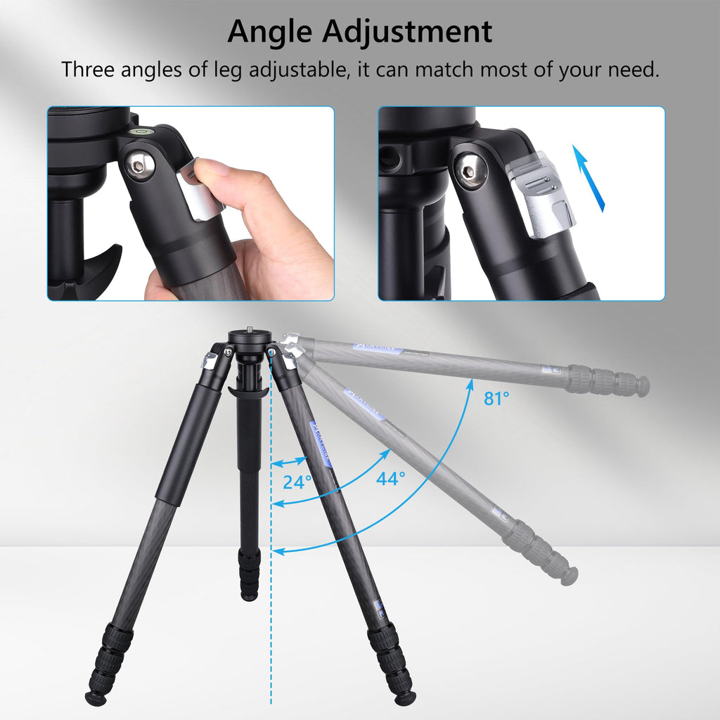 Carbon Fiber 32mm Tube Camera Tripod with 65mm Bowl Adapter I53355