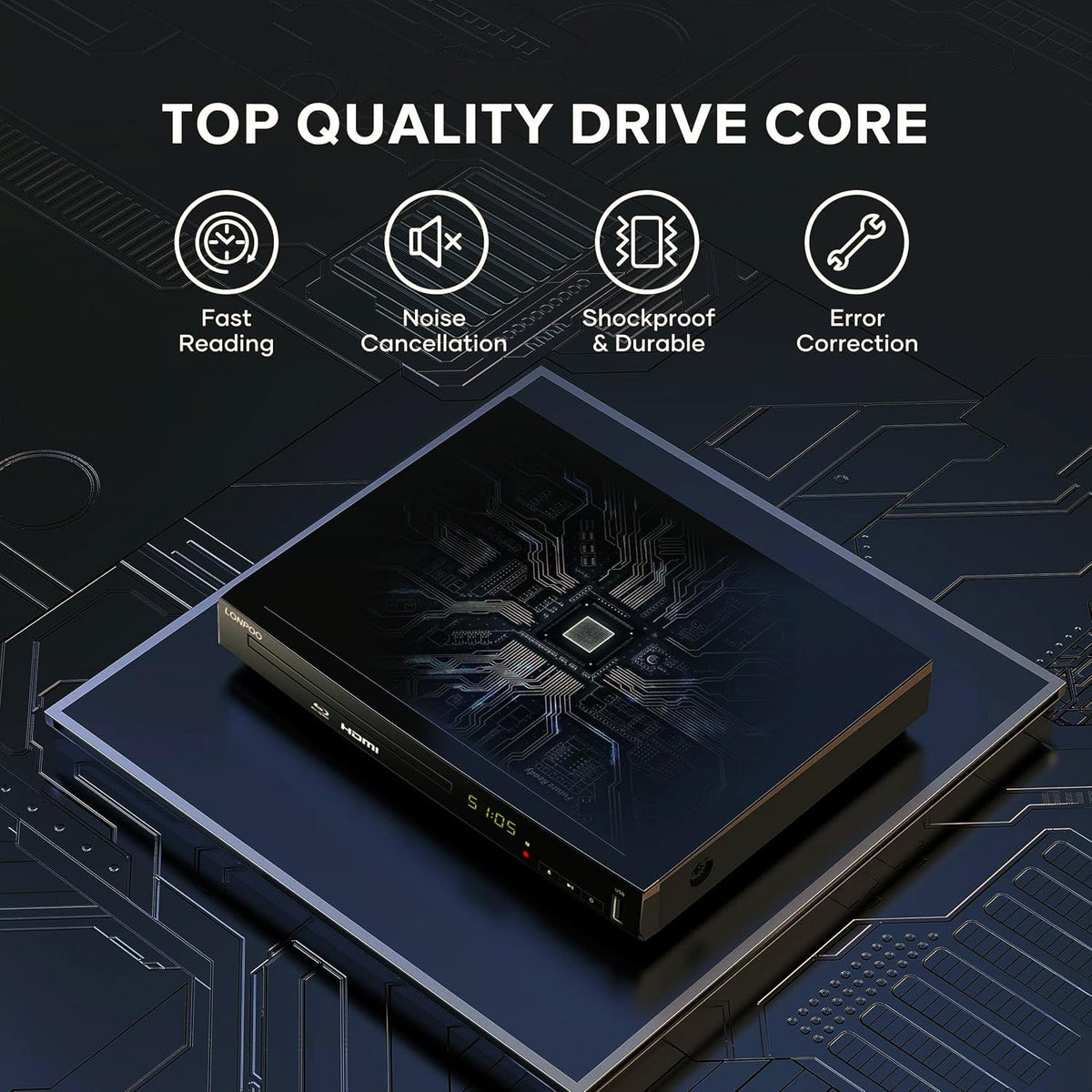 Blu-Ray Disc Player 1080P HDMI L7164