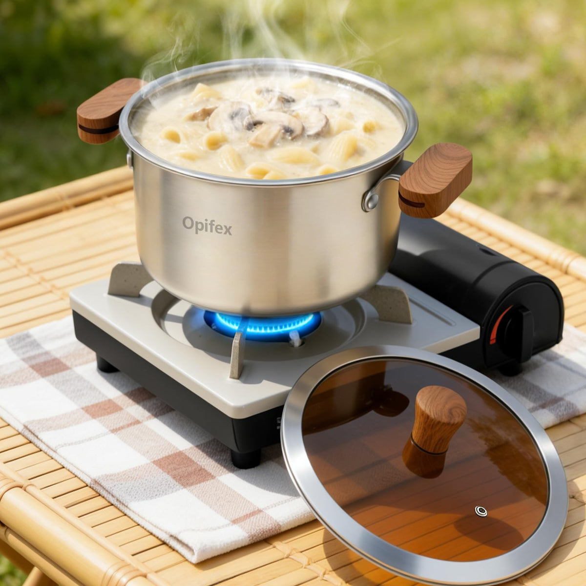 2.8L Stainless Steel Deep Fryer Pot with Basket U833355