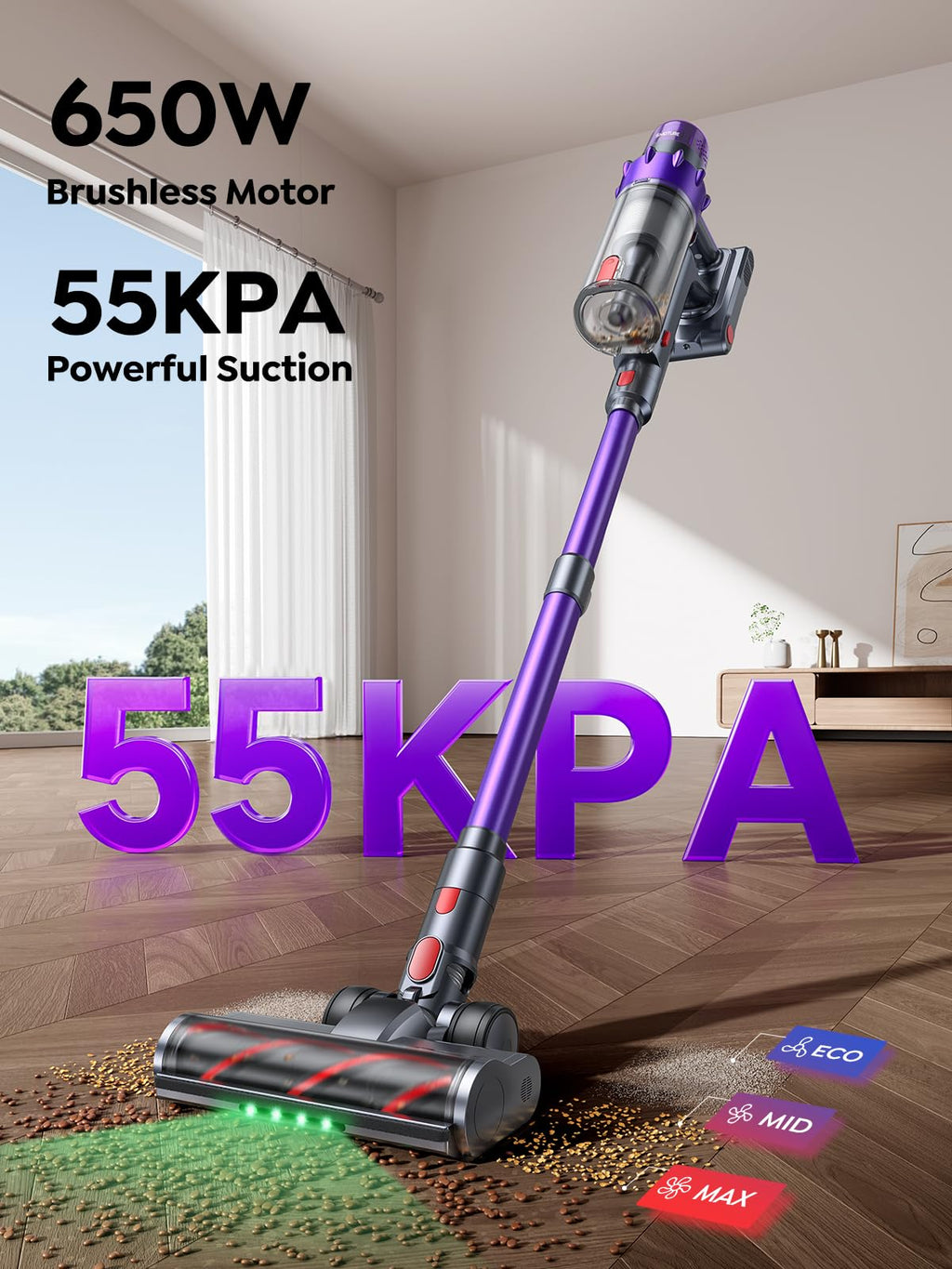 650W 55KPA 70Mins Cordless Stick Vacuum Cleaner X22858