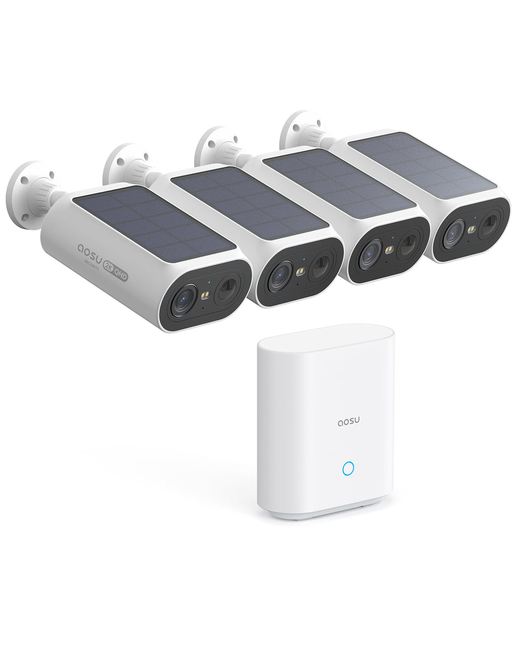 2K QHD Solar Security Cameras Wireless Outdoor System G850063