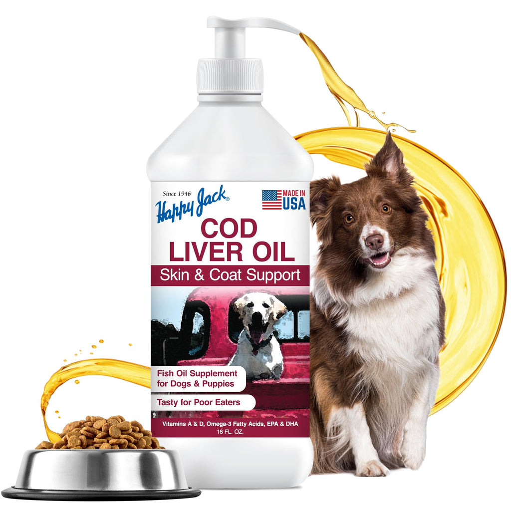 Cod Liver Fish Oil for Dogs 16 oz J82089