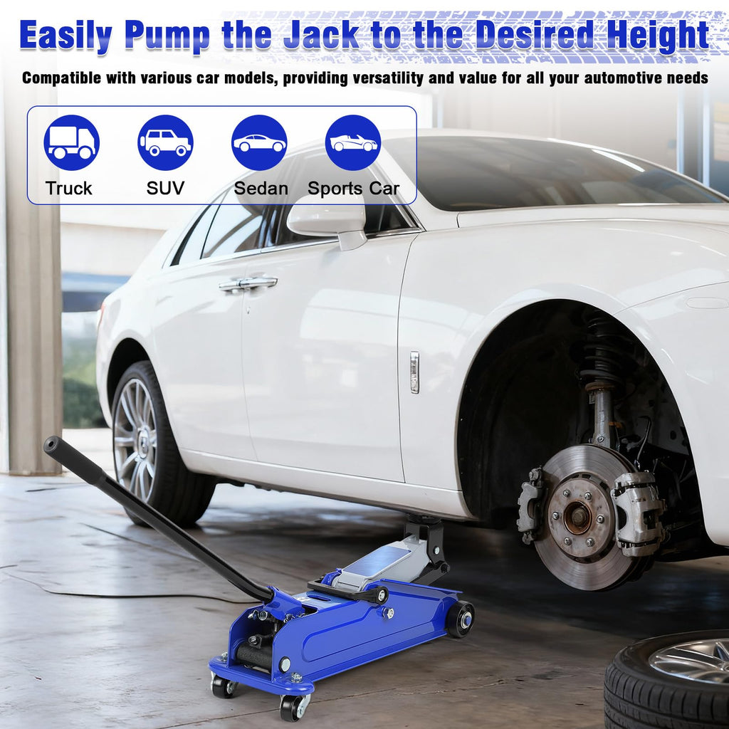 3 Ton Heavy Duty Steel Floor Jack I61681