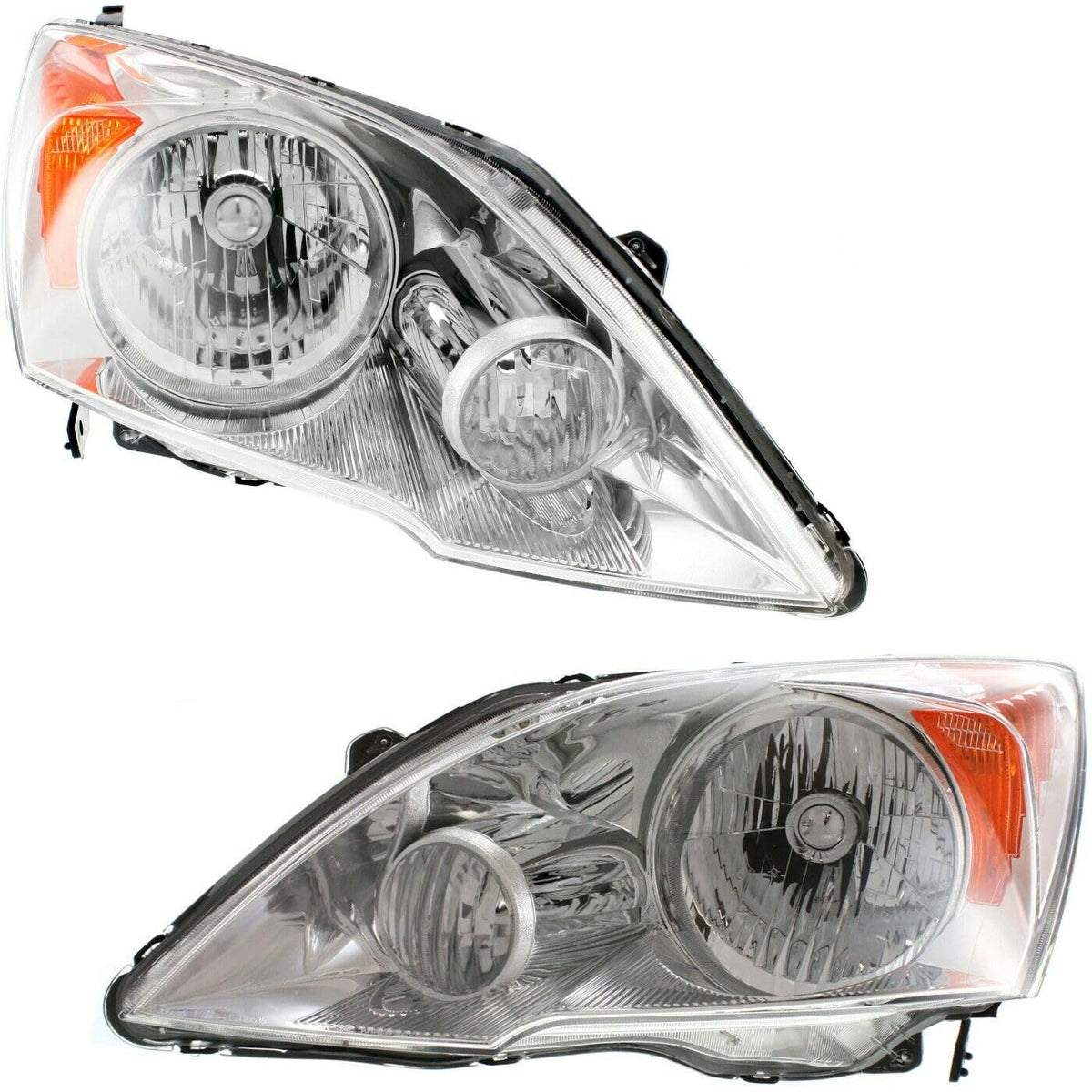 Clear Lens Headlight Assembly Pair Left+Right D85302