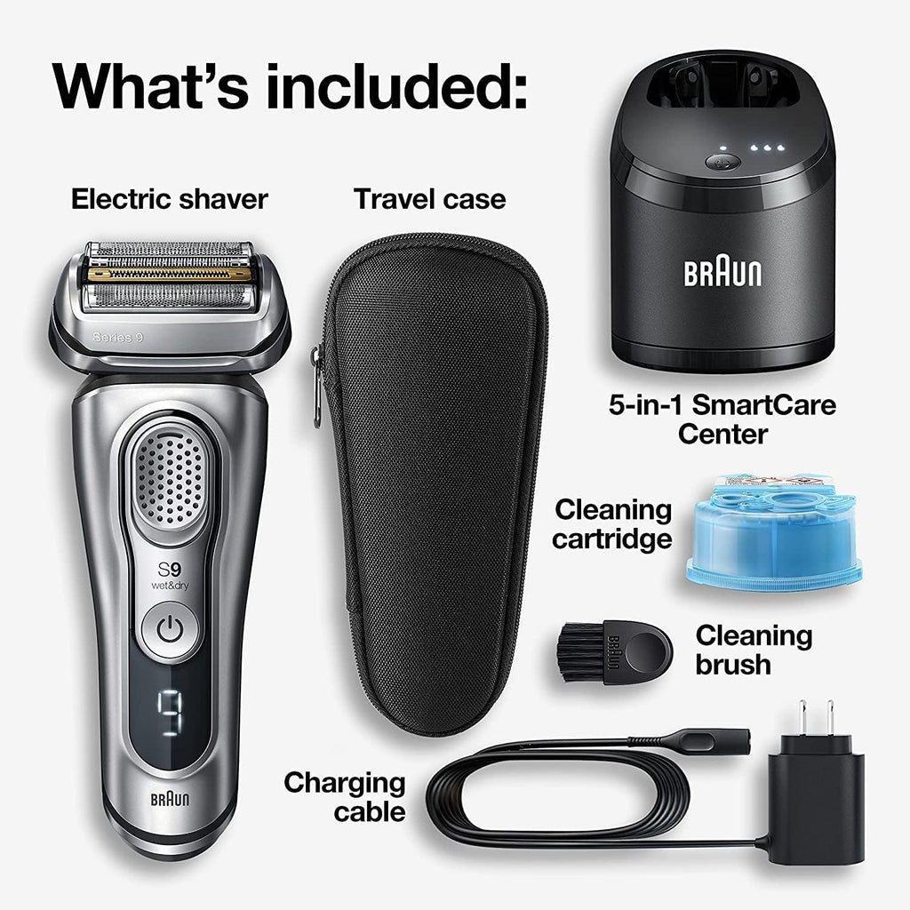 Electric Razor for Men, Waterproof Foil Shaver, Wet & Dry Shave, Silver G84708