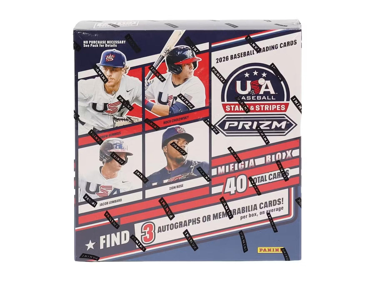 2026 Panini USA Stars & Stripes Prizm Baseball Mega Trading Card Box O586776