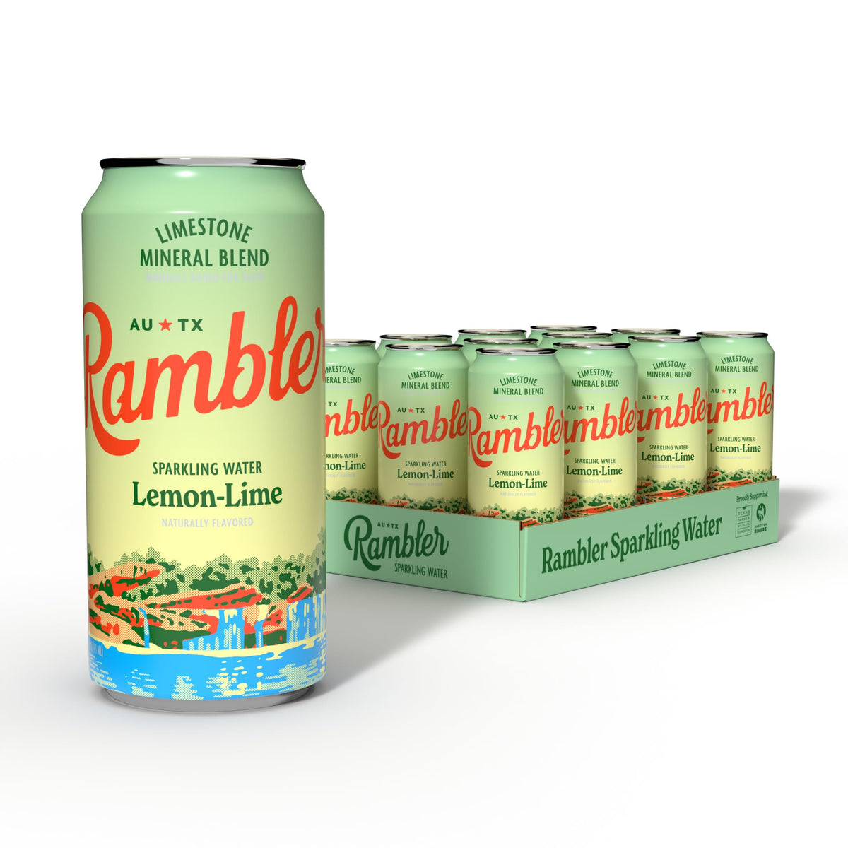 Lemon-Lime Sparkling Water 16 Ounce (Pack of 12) Q49677