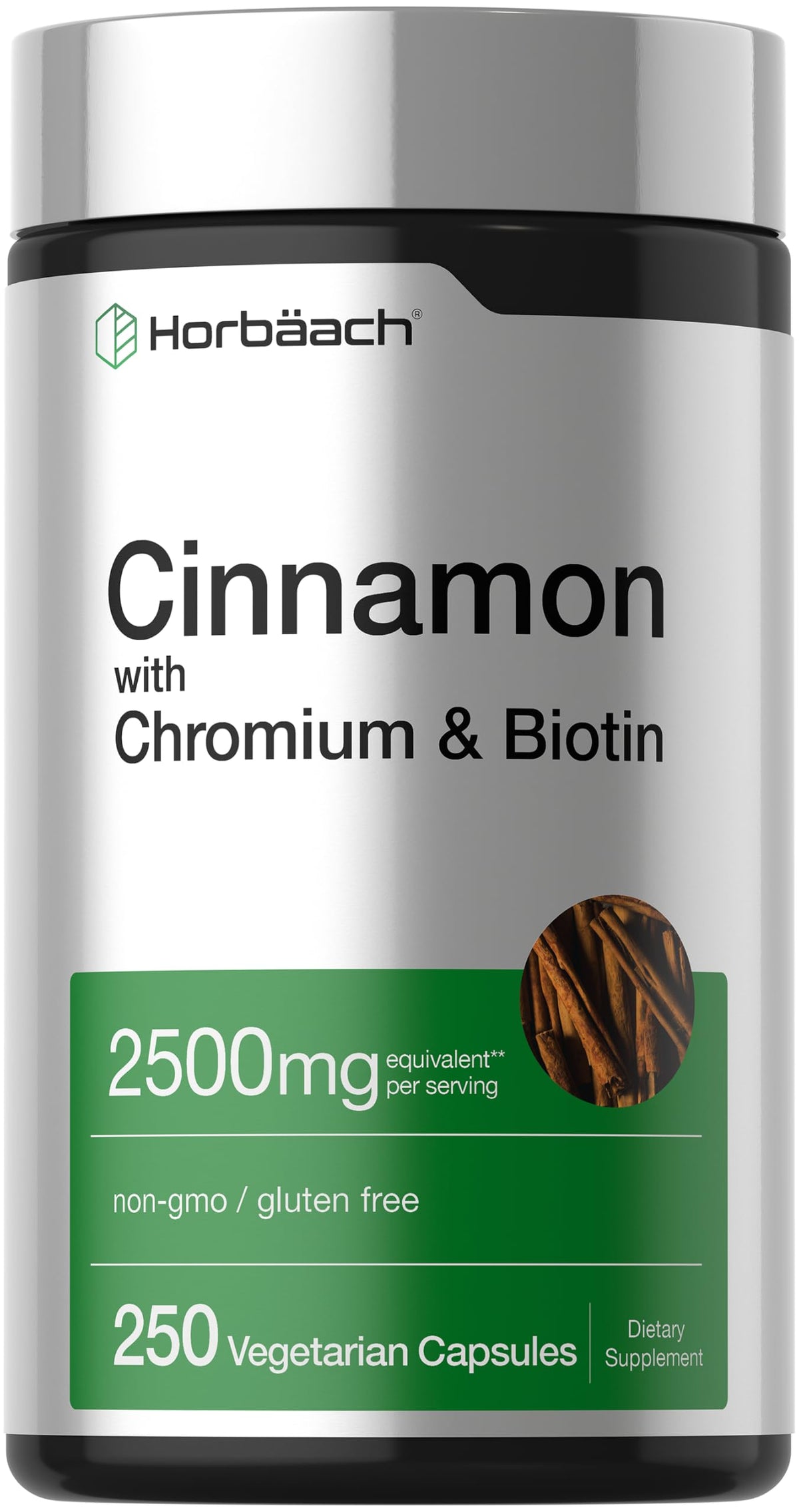 Cinnamon with Chromium & Biotin 250 Capsules K26964