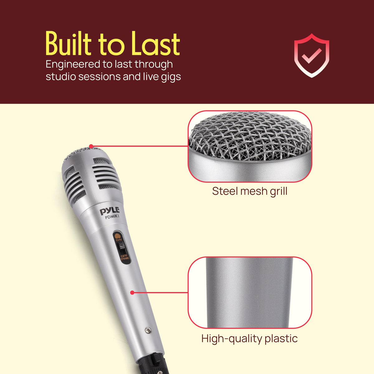 Wired Dynamic Handheld Microphone with XLR Cable O664152