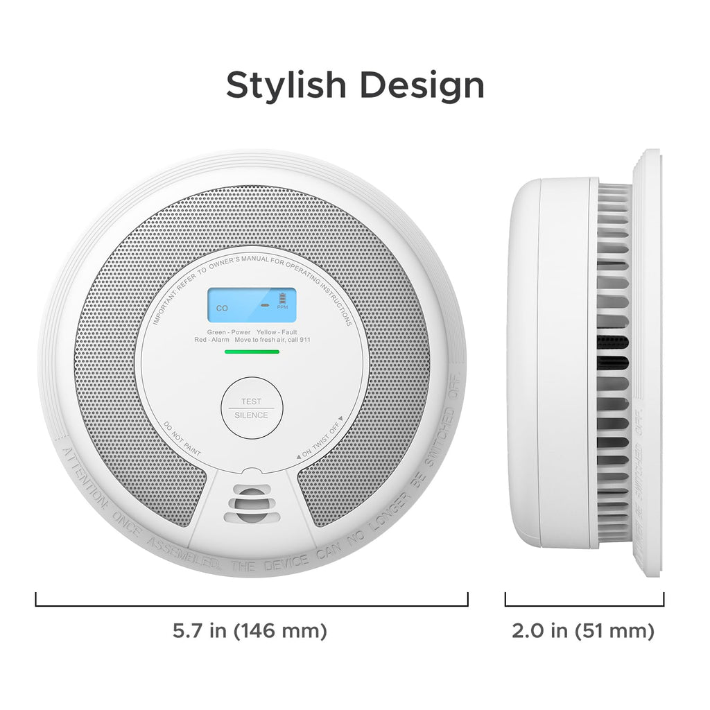 Combination Smoke & CO Alarm, 10-Year Battery, 3-Pack J73992