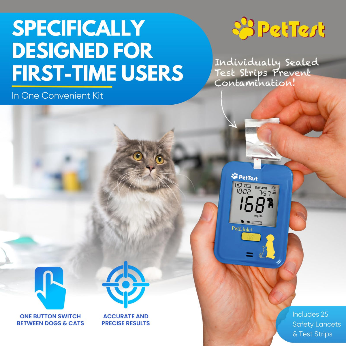 Glucose Monitor Kit for Dogs and Cats V911640
