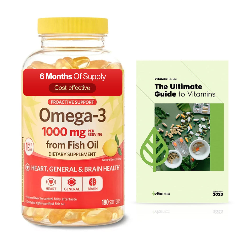 Omega-3 Fish Oil 1000 mg 180 Count B842