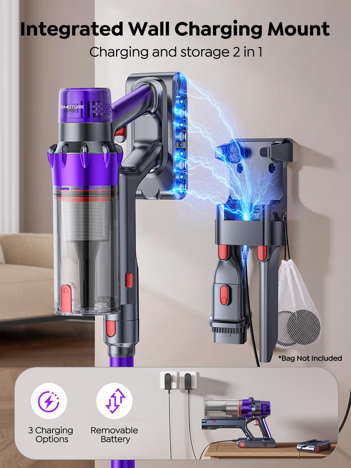 650W 55KPA 70Mins Cordless Stick Vacuum Cleaner X22858