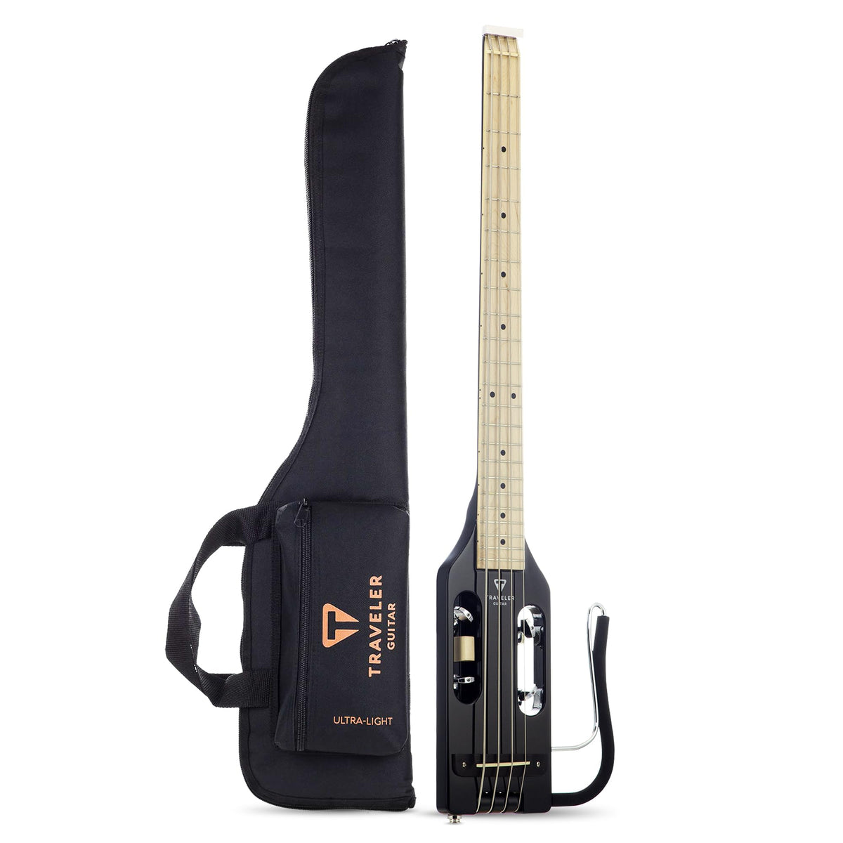 Gloss Black Headless Travel Bass Guitar H736