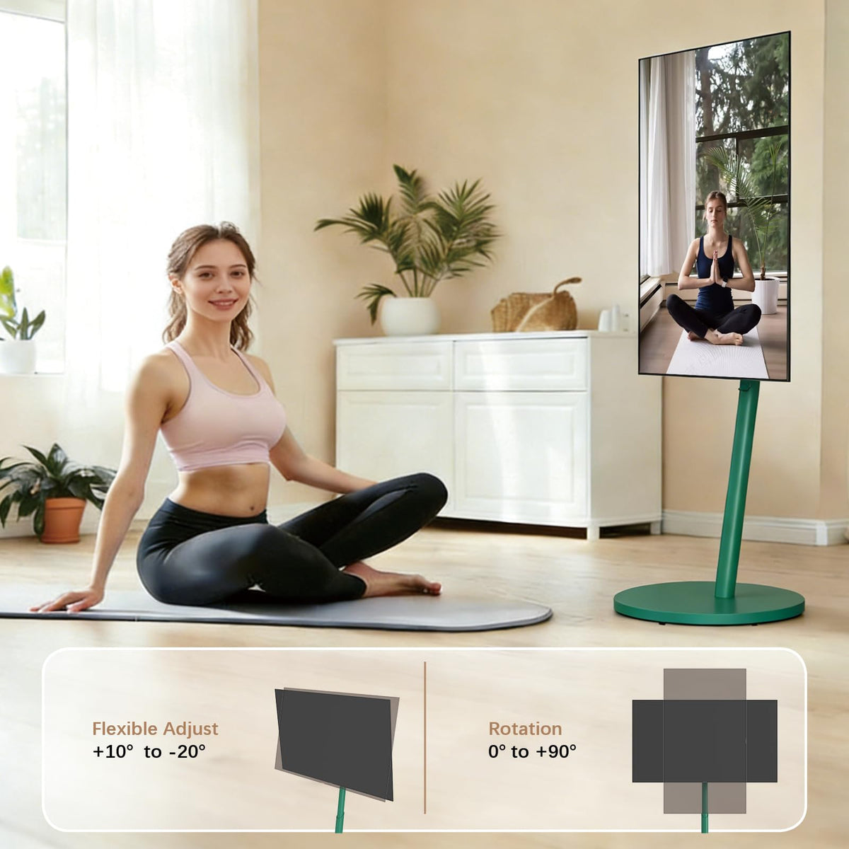 Rolling TV Stand for 32 to 75 Inch TVs M927