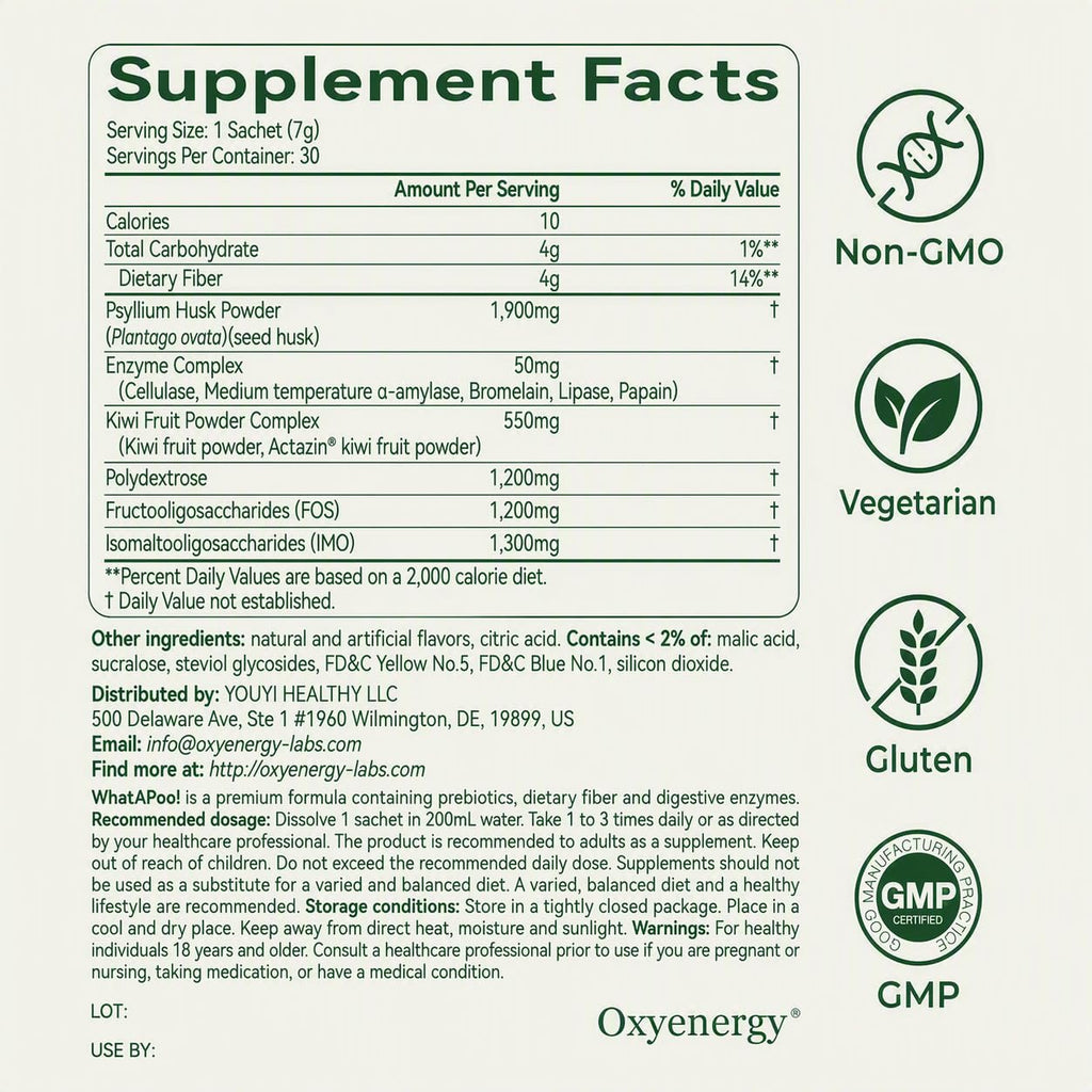 Organic Psyllium Husk Powder 30 Packets O19569