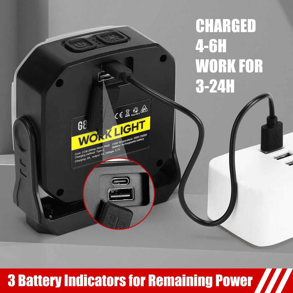 Magnetic Rechargeable Job Site Light with Hook O63721
