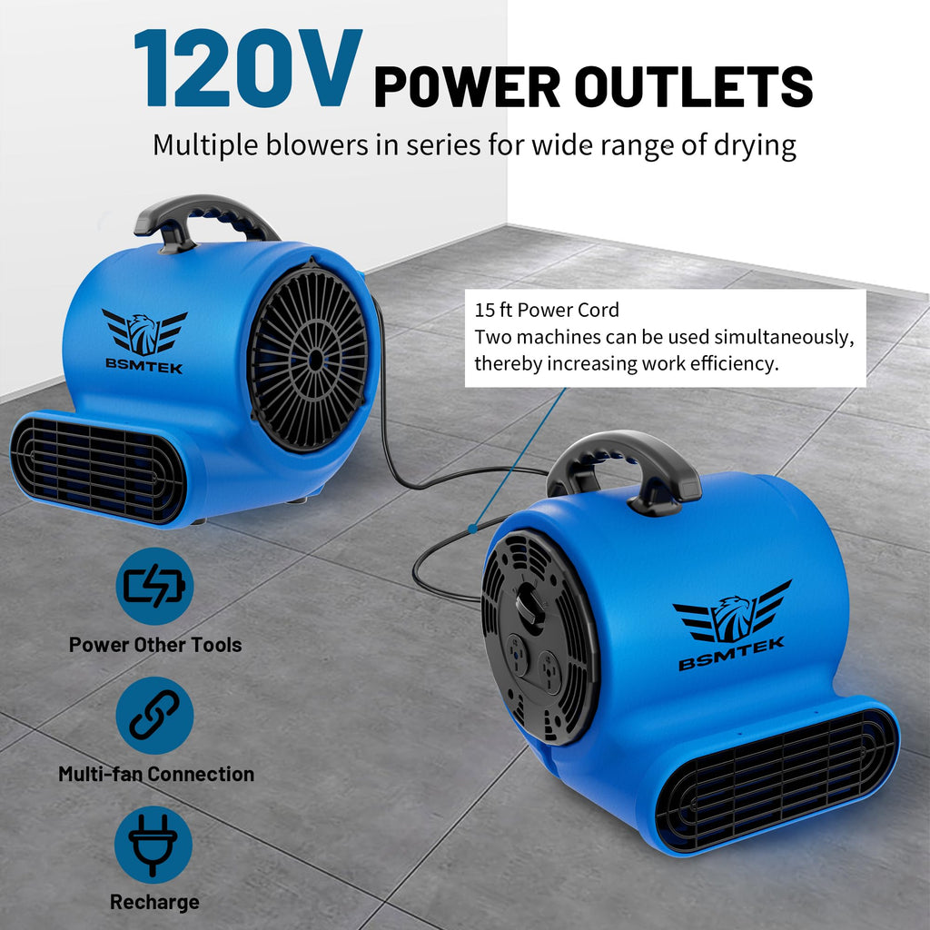 Industrial 1/3HP 1200CFM Air Mover Blower Fan V73477