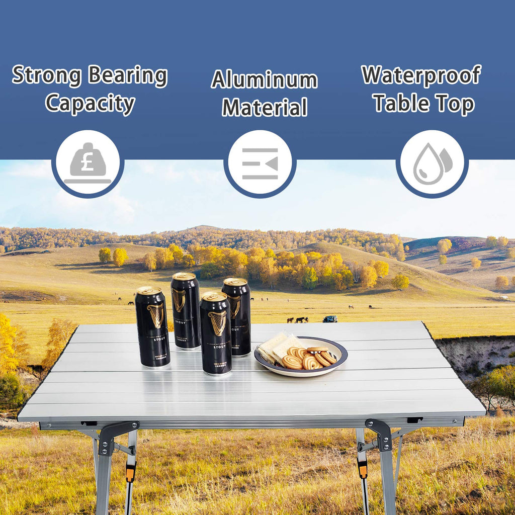 Adjustable Aluminum Camping Table U545399