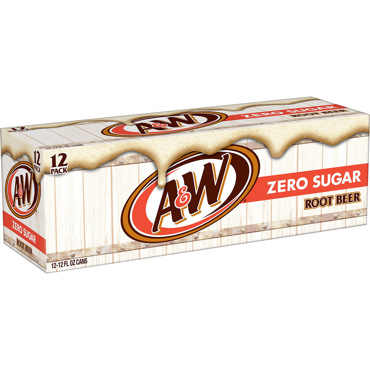 Zero Sugar Root Beer Soda, 12 fl oz cans, 12 pack T47369