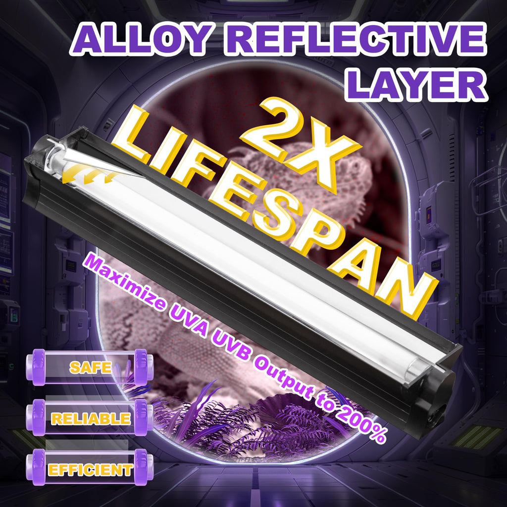 8W 5.0 UVB Reptile Light Fixture X22347