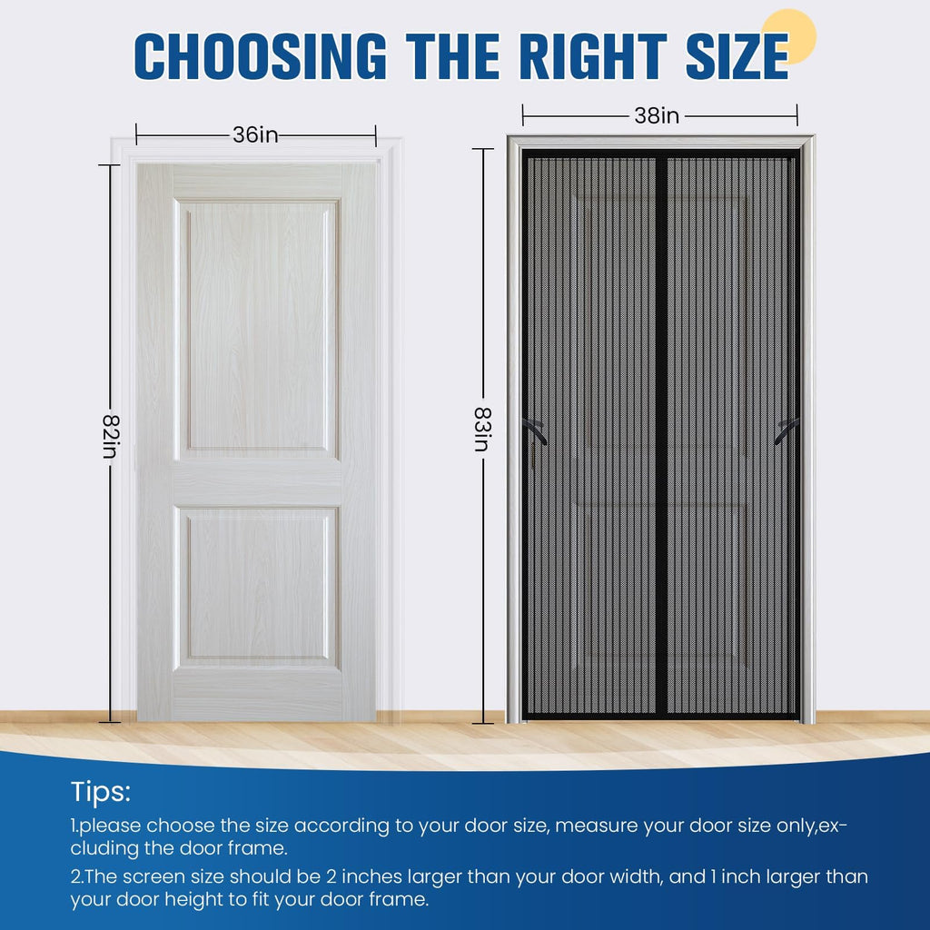 Magnetic Screen Door 38"×83" O816