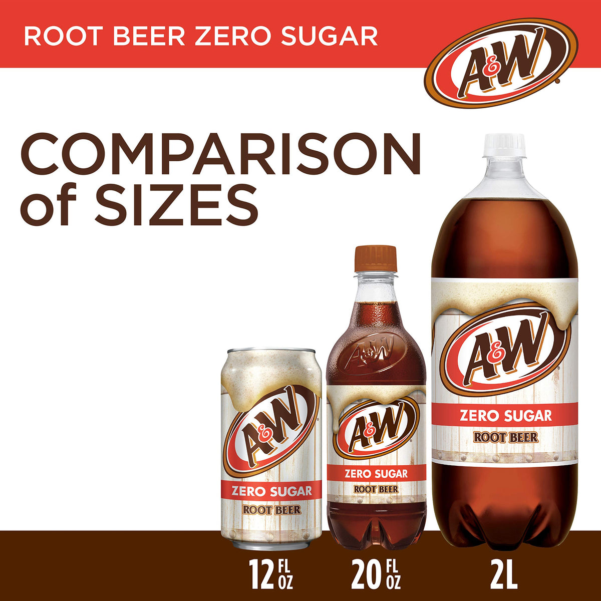 Zero Sugar Root Beer Soda, 12 fl oz cans, 12 pack T47369