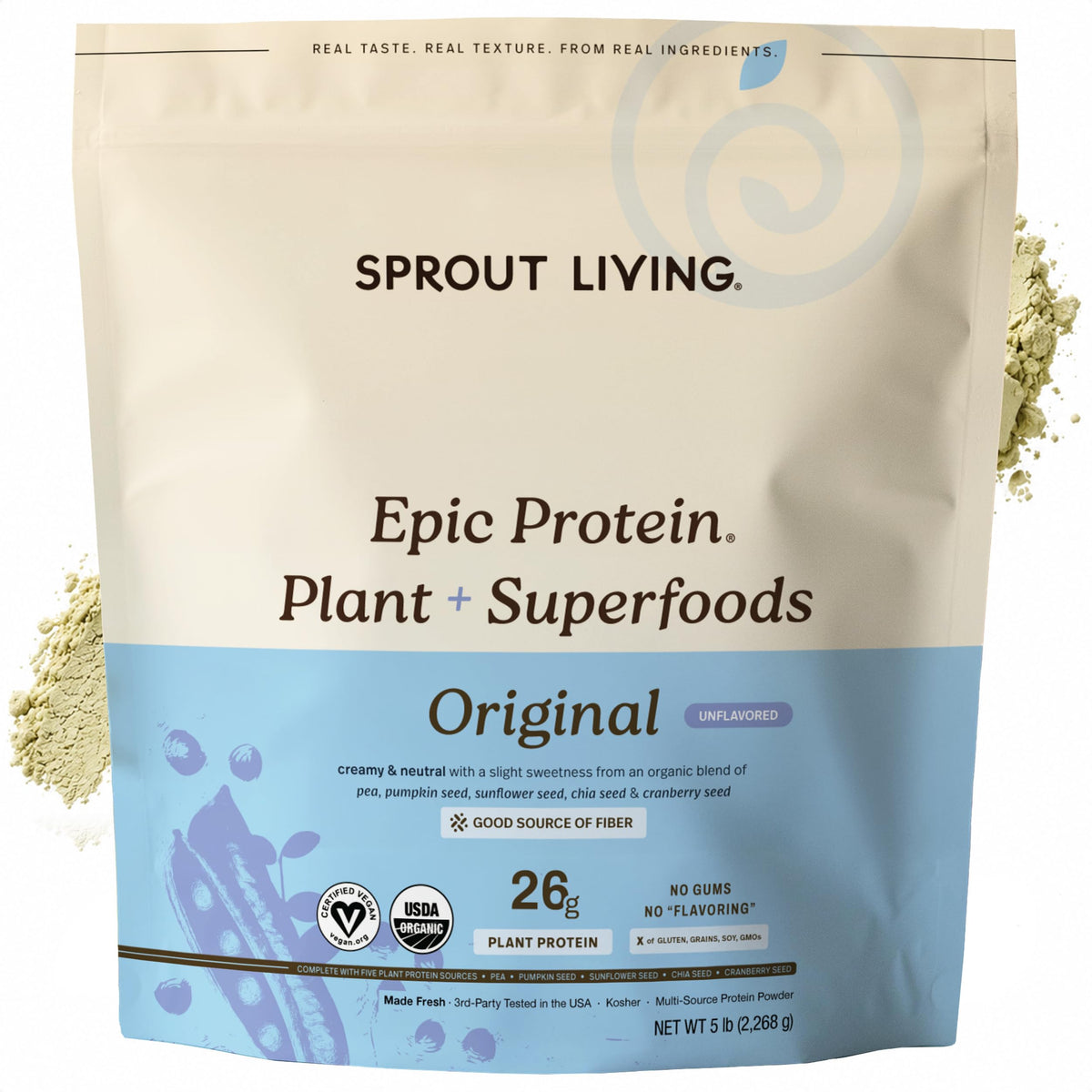 Organic Vegan Plant Based Protein Powder 5 lb W404