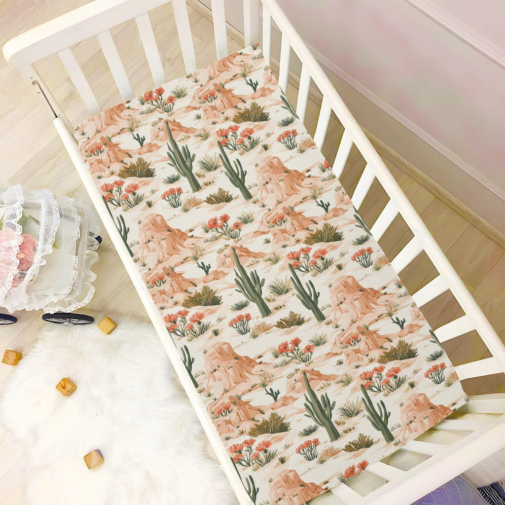 Soft Breathable Microfiber Crib Sheet D13931
