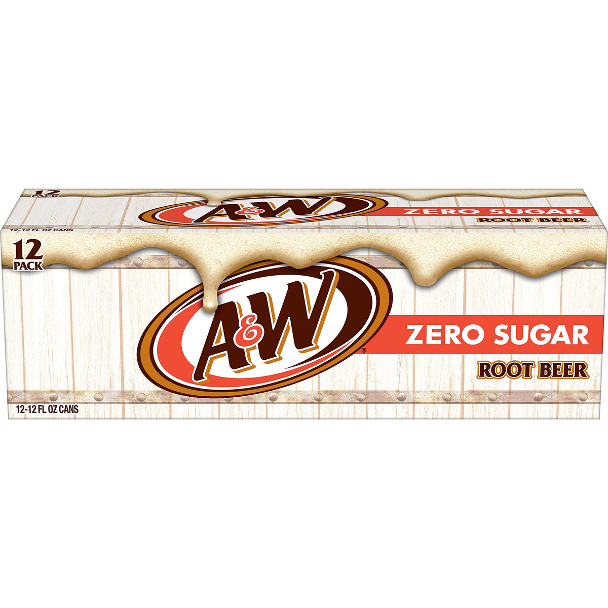Zero Sugar Root Beer Soda, 12 fl oz cans, 12 pack T47369
