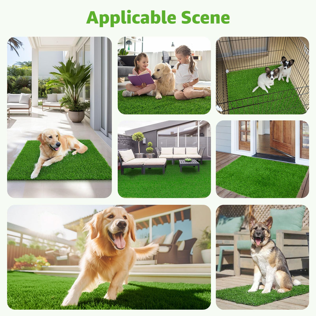Artificial Grass Pee Pads 20"x 25" 2 Pack T953